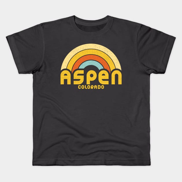 Aspen Colorado Kids T-Shirt by dk08